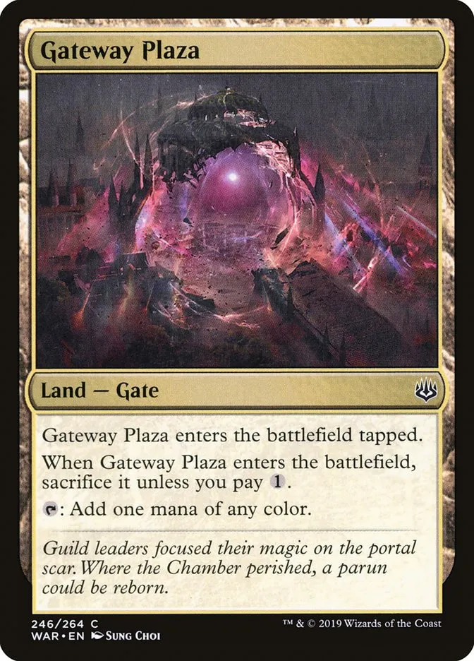 2019 War of the Spark Gateway Plaza #246 common card image