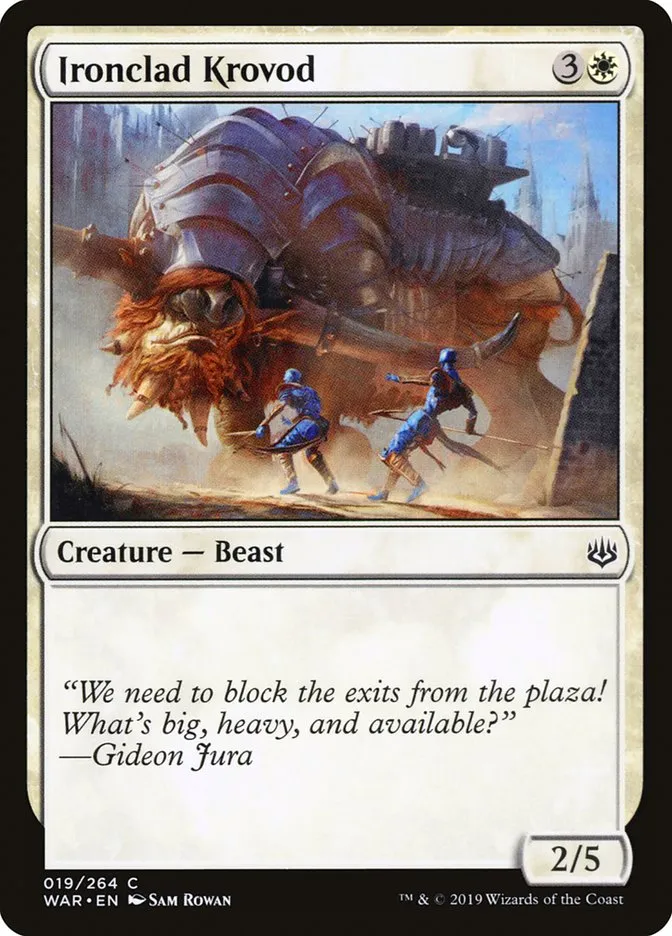 2019 War of the Spark Ironclad Krovod #19 common card image