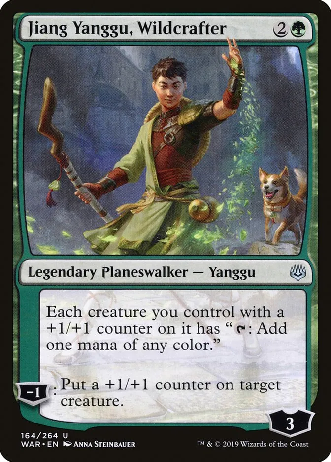 2019 War of the Spark Jiang Yanggu, Wildcrafter #164 uncommon card image