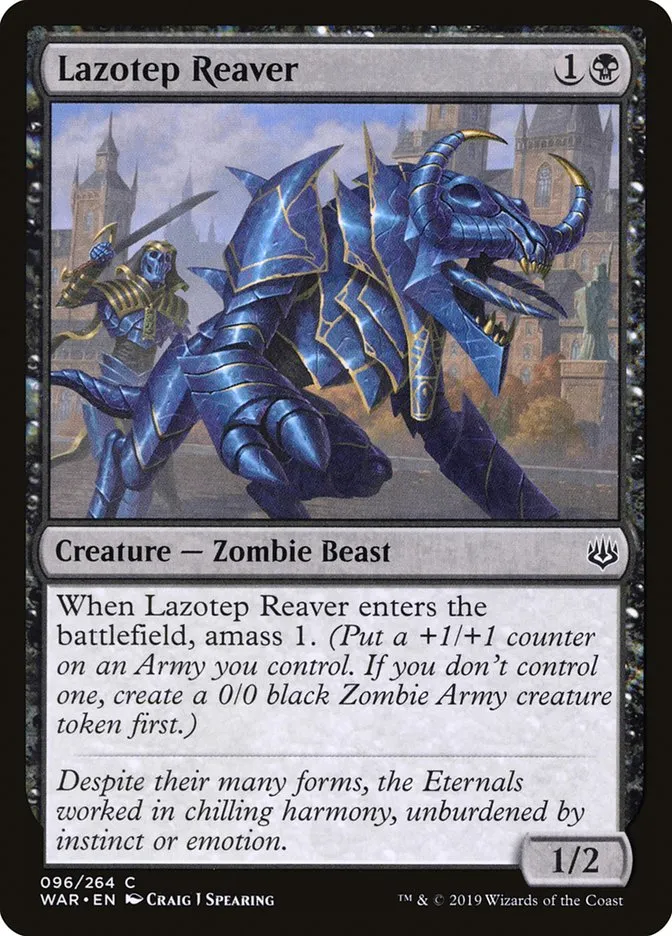 2019 War of the Spark Lazotep Reaver #96 common card image