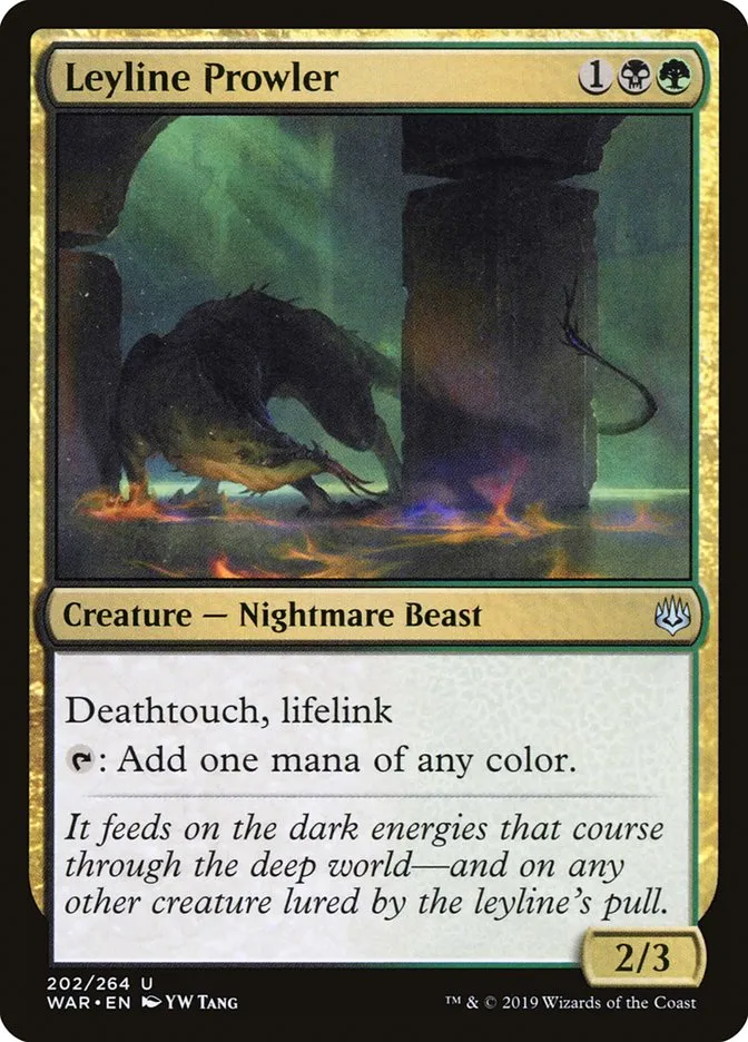 2019 War of the Spark Leyline Prowler #202 uncommon card image