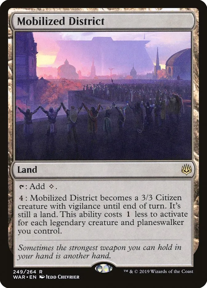 2019 War of the Spark Mobilized District #249 rare card image