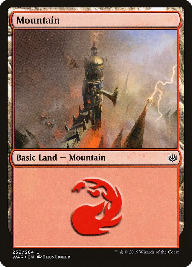 2019 War of the Spark Mountain #259 common card image