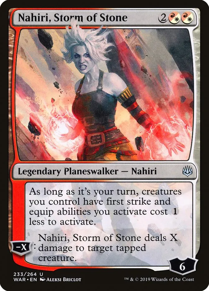2019 War of the Spark Nahiri, Storm of Stone #233 uncommon card image