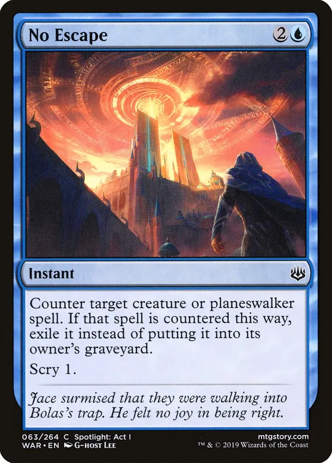 2019 War of the Spark No Escape #63 common card image