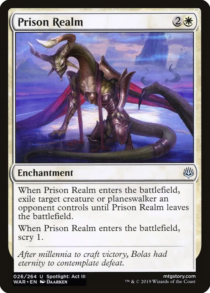 2019 War of the Spark Prison Realm #26 uncommon card image