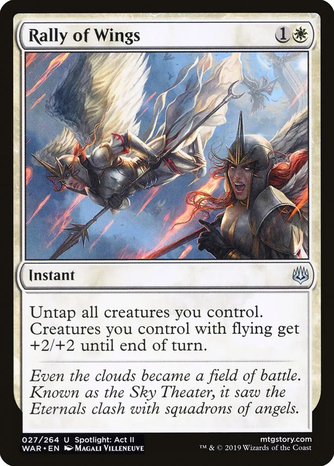 2019 War of the Spark Rally of Wings #27 uncommon card image