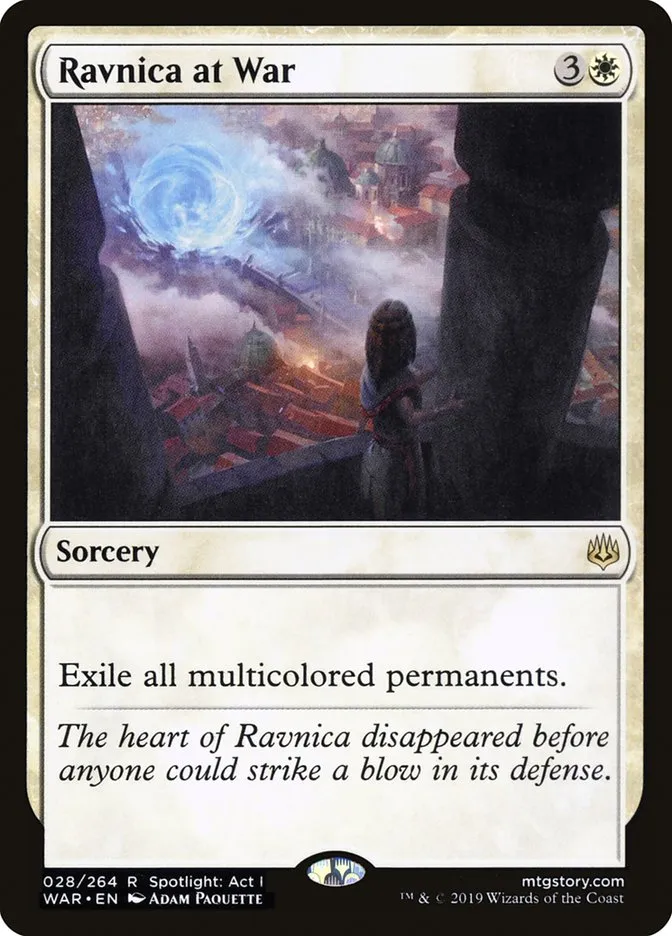 2019 War of the Spark Ravnica at War #28 rare card image