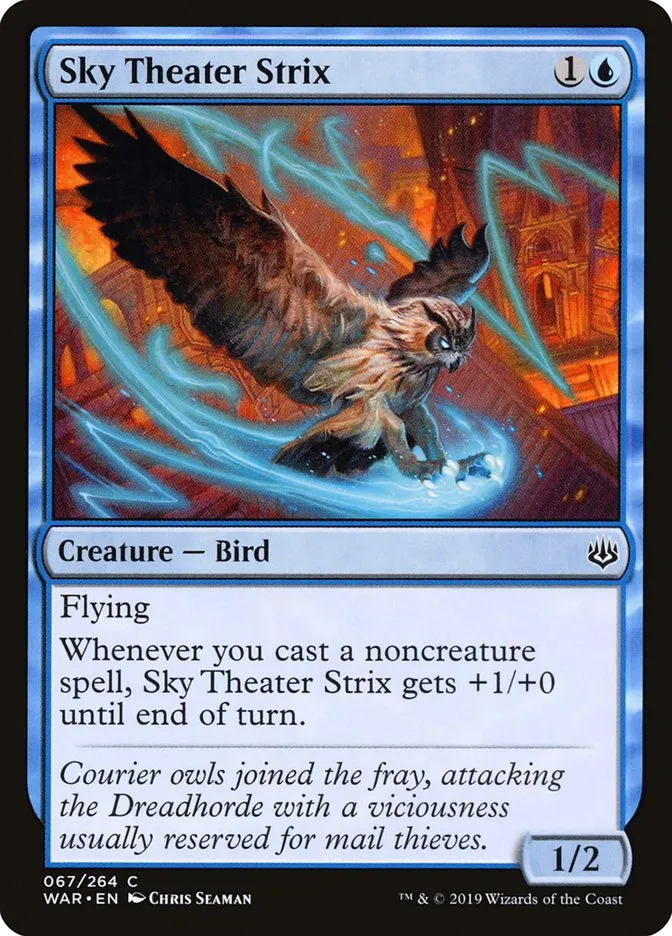 2019 War of the Spark Sky Theater Strix #67 common card image