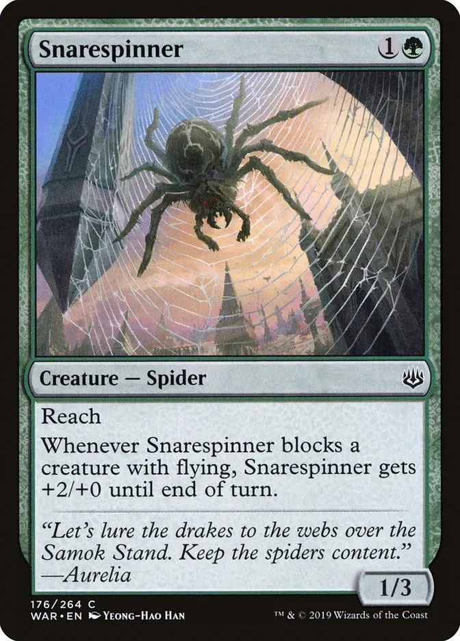 2019 War of the Spark Snarespinner #176 common card image