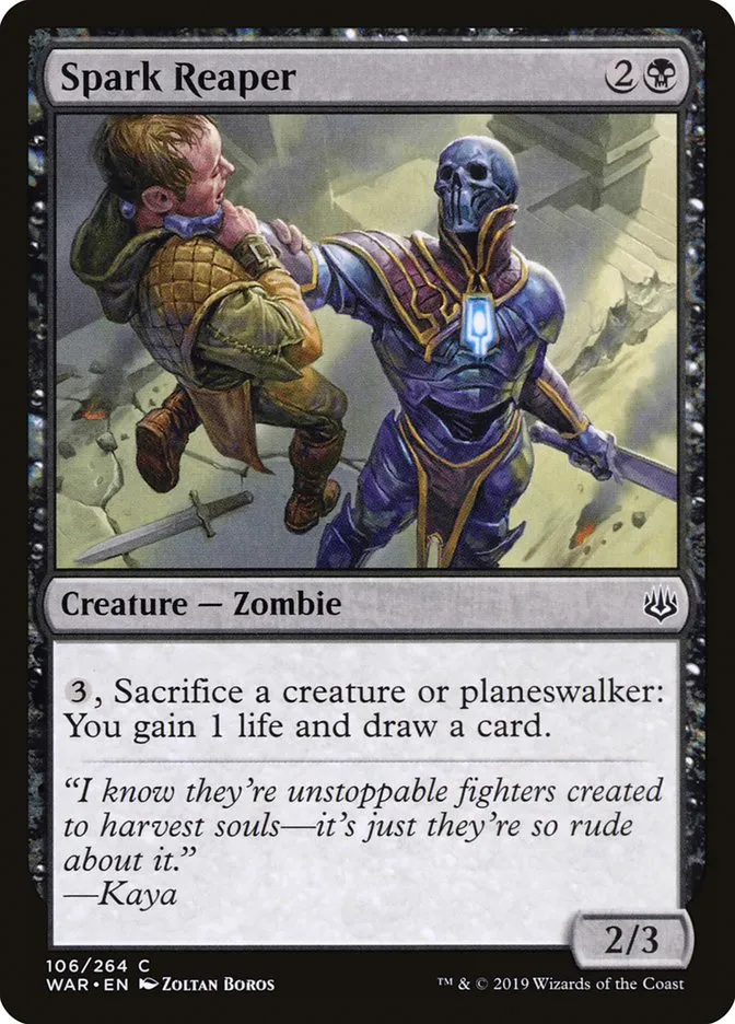2019 War of the Spark Spark Reaper #106 common card image