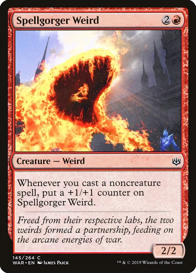 2019 War of the Spark Spellgorger Weird #145 common card image