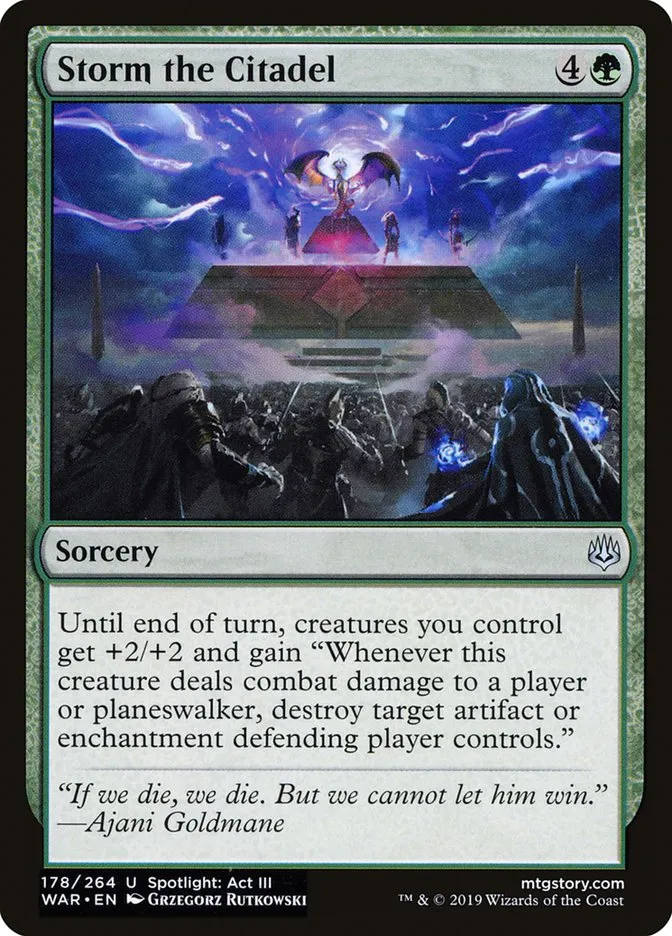 2019 War of the Spark Storm the Citadel #178 uncommon card image