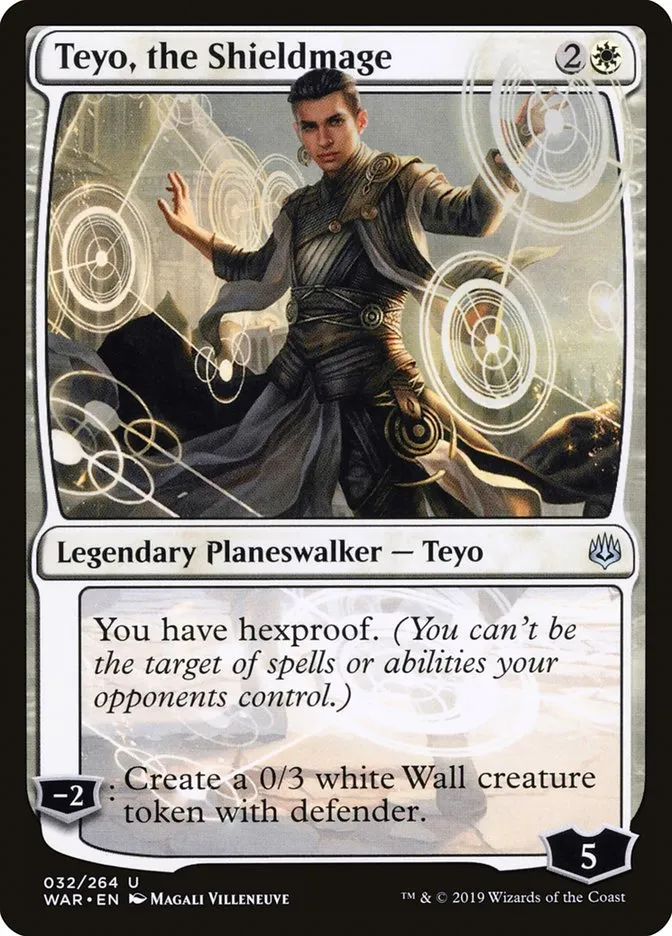 2019 War of the Spark Teyo, the Shieldmage #32 uncommon card image