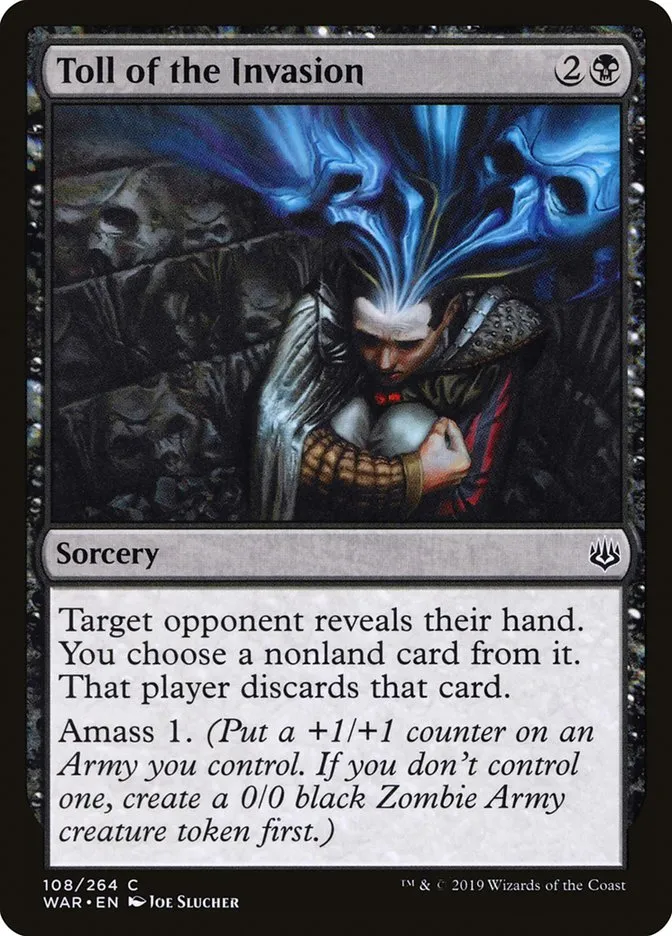 2019 War of the Spark Toll of the Invasion #108 common card image