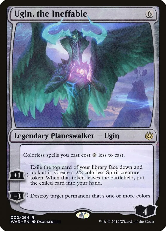 2019 War of the Spark Ugin, the Ineffable #2 rare card image