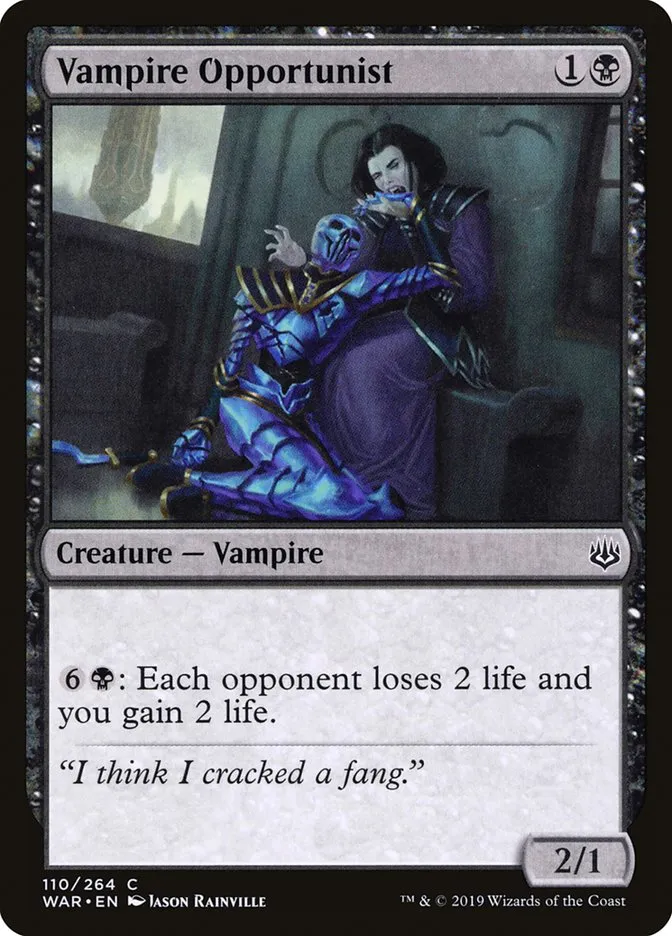 2019 War of the Spark Vampire Opportunist #110 common card image