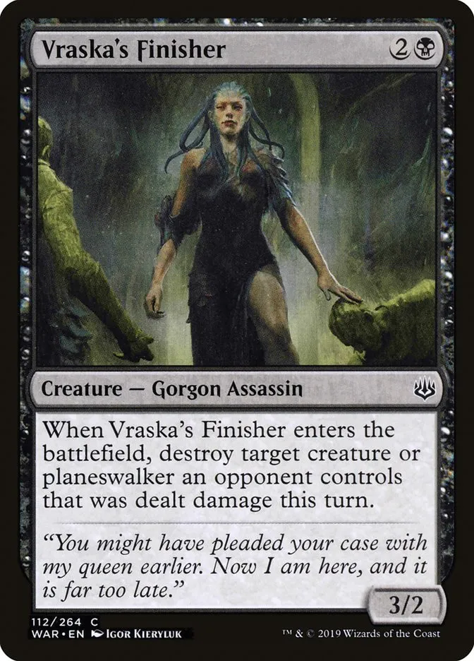 2019 War of the Spark Vraska's Finisher #112 common card image