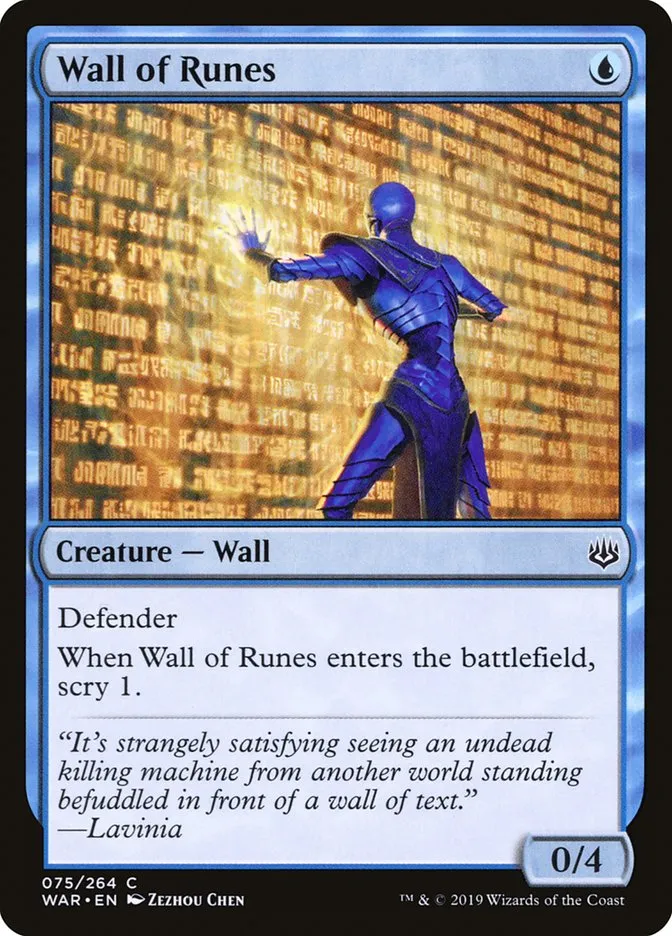 2019 War of the Spark Wall of Runes #75 common card image