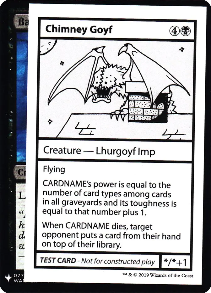 2019 Mystery Booster Playtest Cards 2019 Chimney Goyf rare #38 unlisted card image