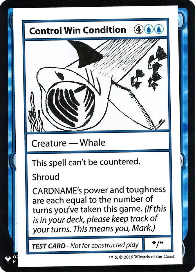 2019 Mystery Booster Playtest Cards 2019 Control Win Condition rare #19 unlisted card image