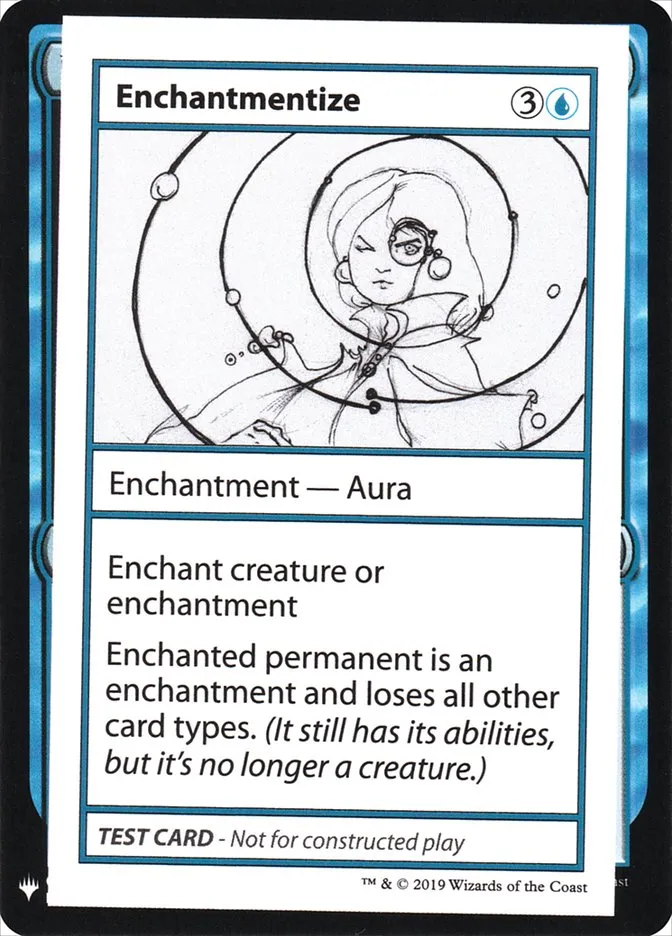 2019 Mystery Booster Playtest Cards 2019 Enchantmentize rare #21 unlisted card image