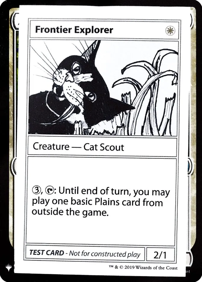 2019 Mystery Booster Playtest Cards 2019 Frontier Explorer rare #6 unlisted card image