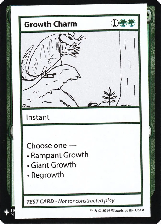 2019 Mystery Booster Playtest Cards 2019 Growth Charm rare #77 unlisted card image