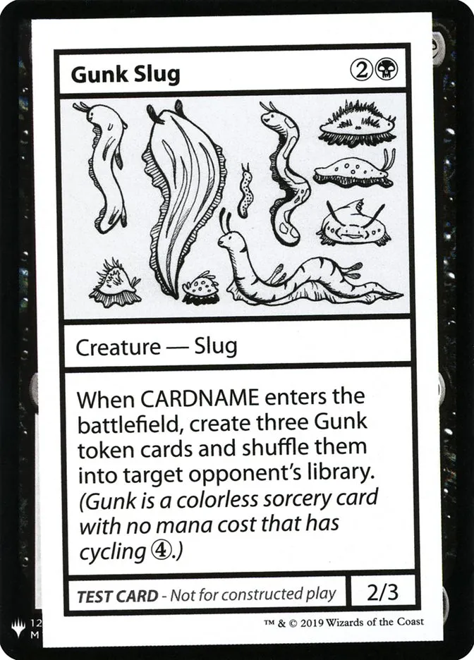 2019 Mystery Booster Playtest Cards 2019 Gunk Slug rare #43 unlisted card image