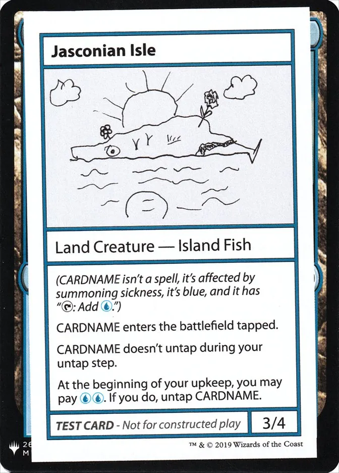 2019 Mystery Booster Playtest Cards 2019 Jasconian Isle rare #117 unlisted card image