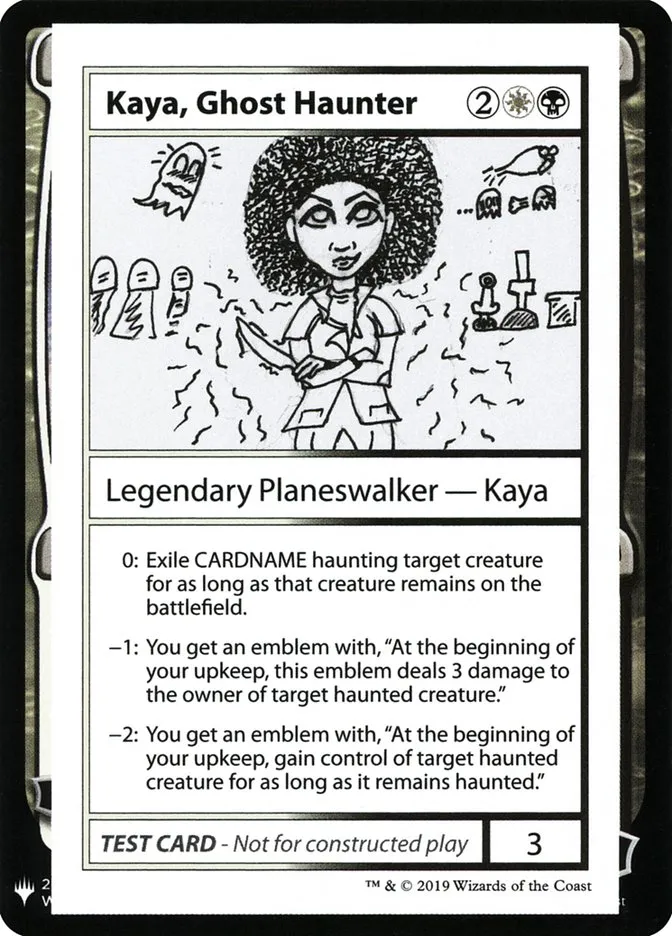 2019 Mystery Booster Playtest Cards 2019 Kaya, Ghost Haunter rare #94 unlisted card image