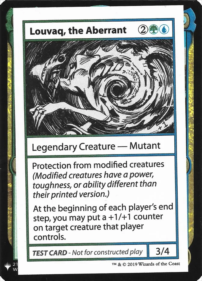 2019 Mystery Booster Playtest Cards 2019 Louvaq, the Aberrant rare #95 unlisted card image