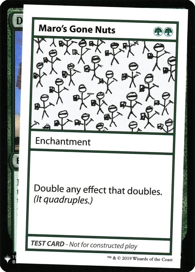 2019 Mystery Booster Playtest Cards 2019 Maro's Gone Nuts rare #81 unlisted card image