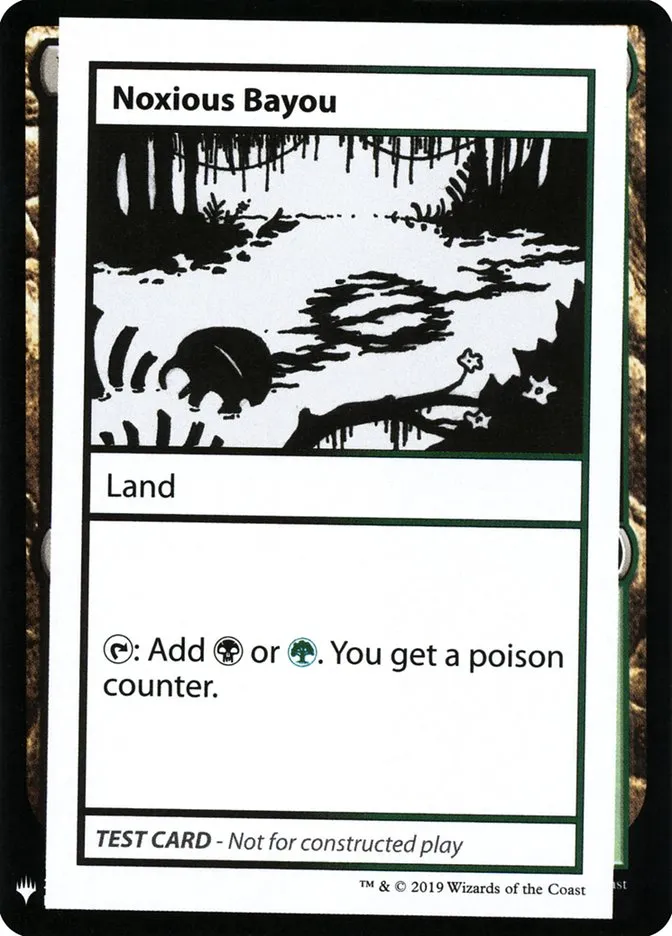 2019 Mystery Booster Playtest Cards 2019 Noxious Bayou rare #118 unlisted card image
