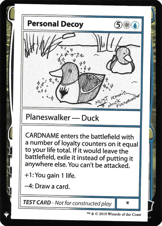 2019 Mystery Booster Playtest Cards 2019 Personal Decoy rare #96 unlisted card image