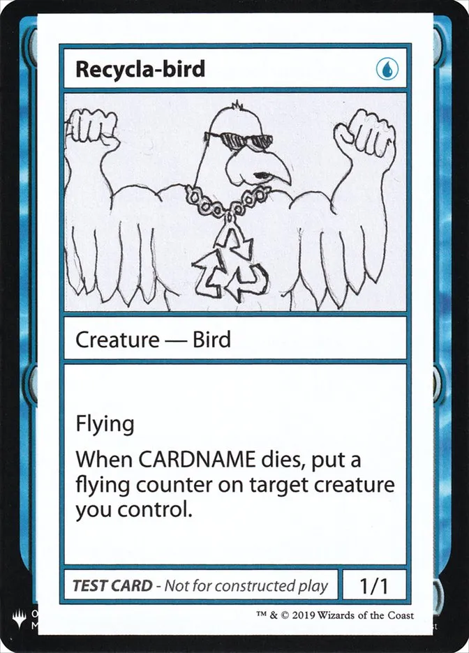 2019 Mystery Booster Playtest Cards 2019 Recycla-bird rare #28 unlisted card image