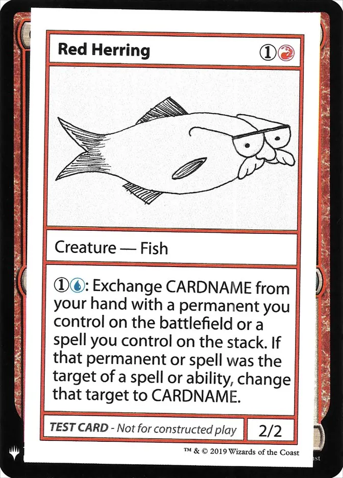 2019 Mystery Booster Playtest Cards 2019 Red Herring rare #62 unlisted card image
