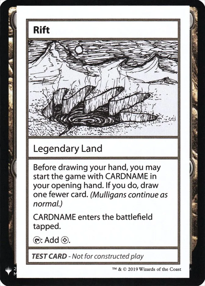 2019 Mystery Booster Playtest Cards 2019 Rift rare #119 unlisted card image