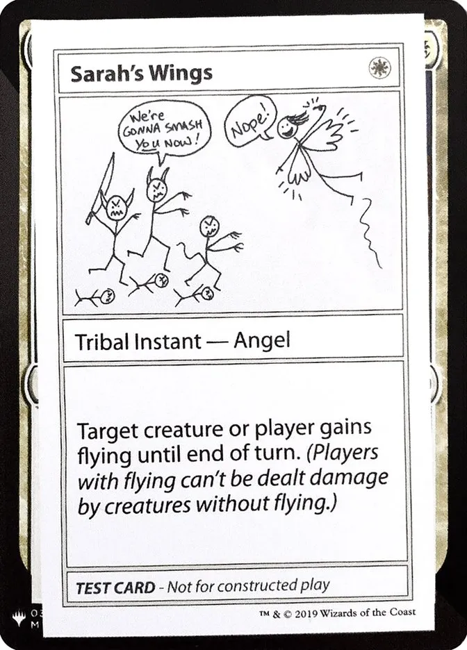 2019 Mystery Booster Playtest Cards 2019 Sarah's Wings rare #11 unlisted card image