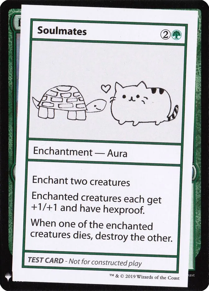 2019 Mystery Booster Playtest Cards 2019 Soulmates rare #84 unlisted card image