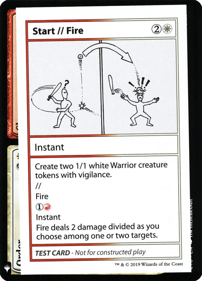 2019 Mystery Booster Playtest Cards 2019 Start // Fire rare #101 unlisted card image