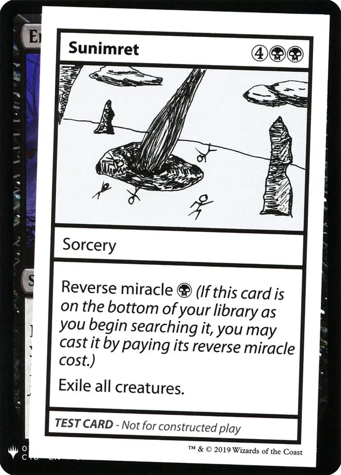 2019 Mystery Booster Playtest Cards 2019 Sunimret rare #47 unlisted card image