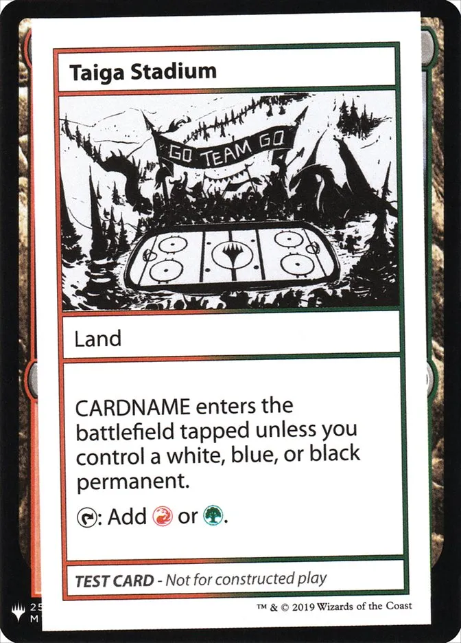 2019 Mystery Booster Playtest Cards 2019 Taiga Stadium rare #120 unlisted card image