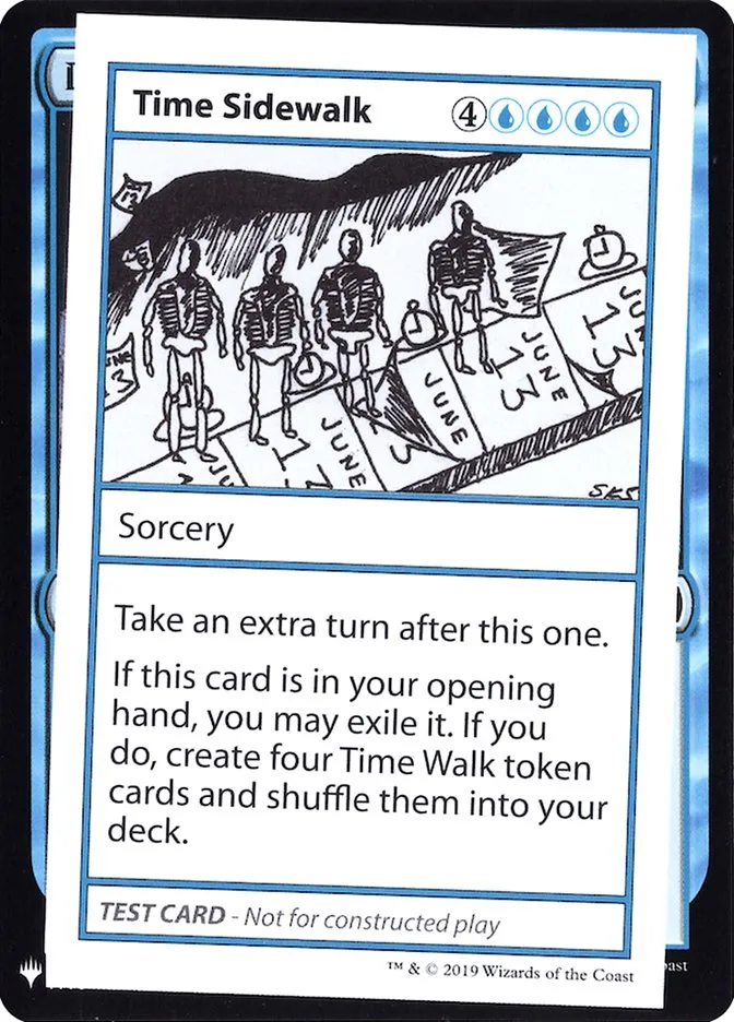 2019 Mystery Booster Playtest Cards 2019 Time Sidewalk rare #31 unlisted card image