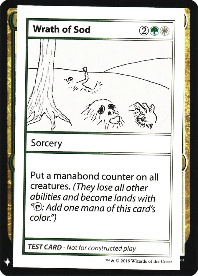 2019 Mystery Booster Playtest Cards 2019 Wrath of Sod rare #103 unlisted card image