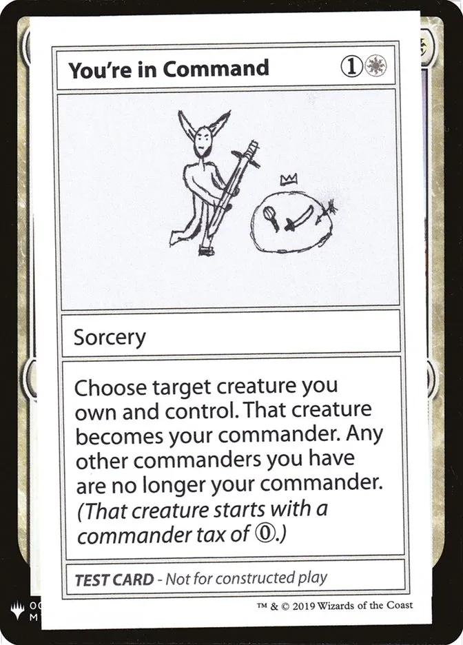 2019 Mystery Booster Playtest Cards 2019 You're in Command rare #15 unlisted card image