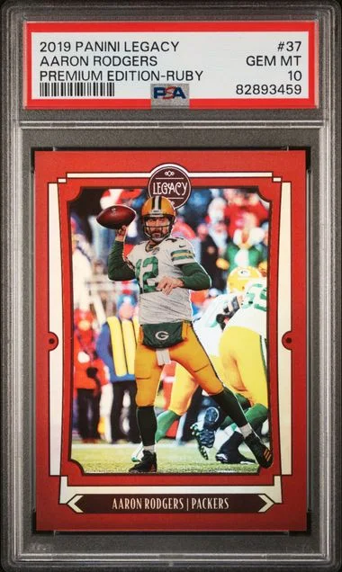 2019 Panini Aaron Rodgers Legacy Premium Edition-Ruby #37 card image