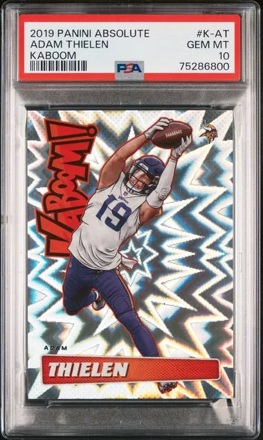 2019 Panini Absolute Adam Thielen Kaboom! #K-AT card image