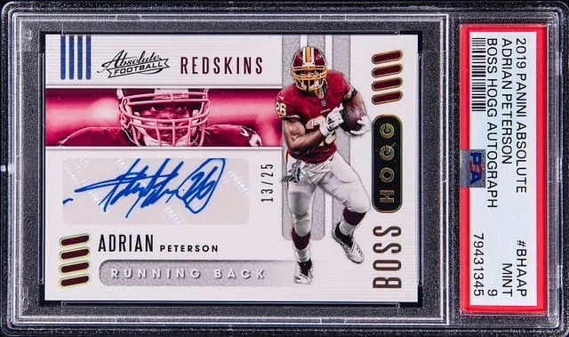 2019 Panini Absolute Adrian Peterson Boss Hogg Autograph #BHA-AP card image
