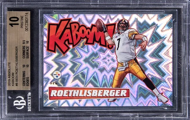 2019 Panini Absolute Ben Roethlisberger KABOOM! #BR card image